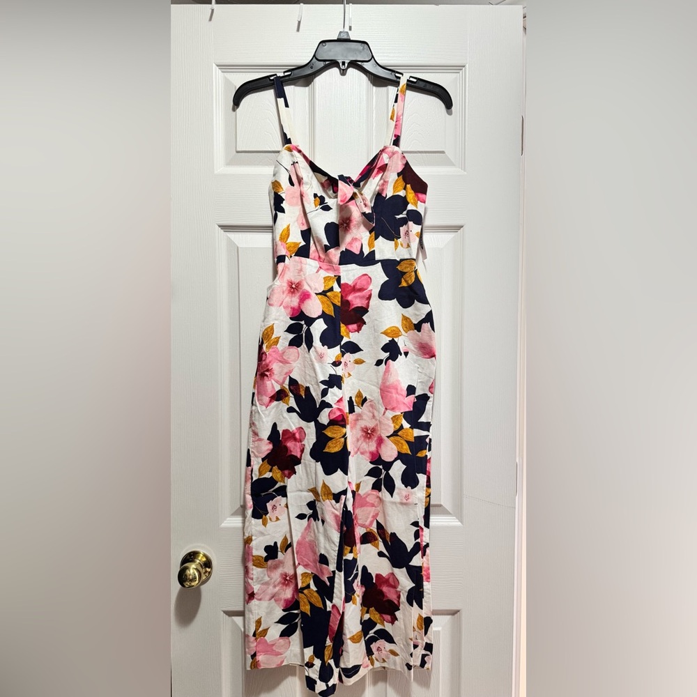Floral Sleeveless Jumpsuit